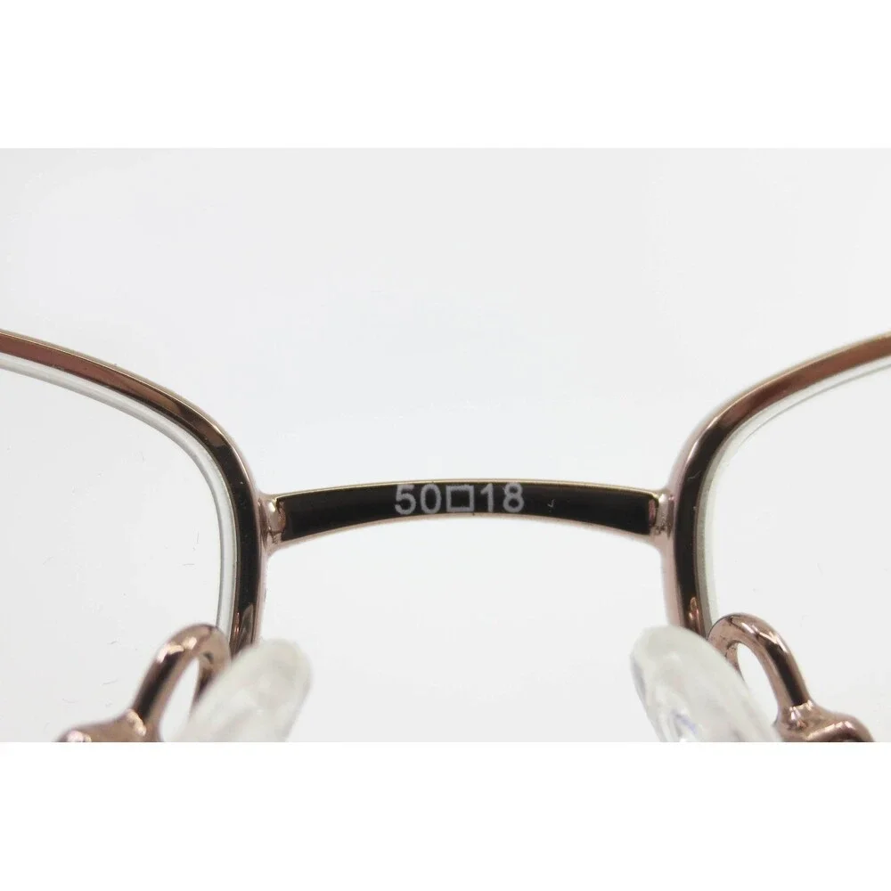 WR 5101 BR Bronze Semi Rimless Rectangle Eyeglasses Frames 50-18-135 Tortoise